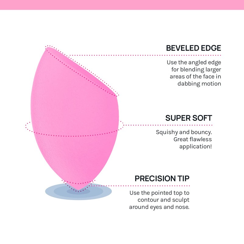 AOA Studio Collection Makeup Sponge Set Makeup Blender Latex Free