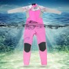 Women's Long Sleeve Wetsuit Neoprene Elastic Swimming Surfing Diving Swimsuit(XL)