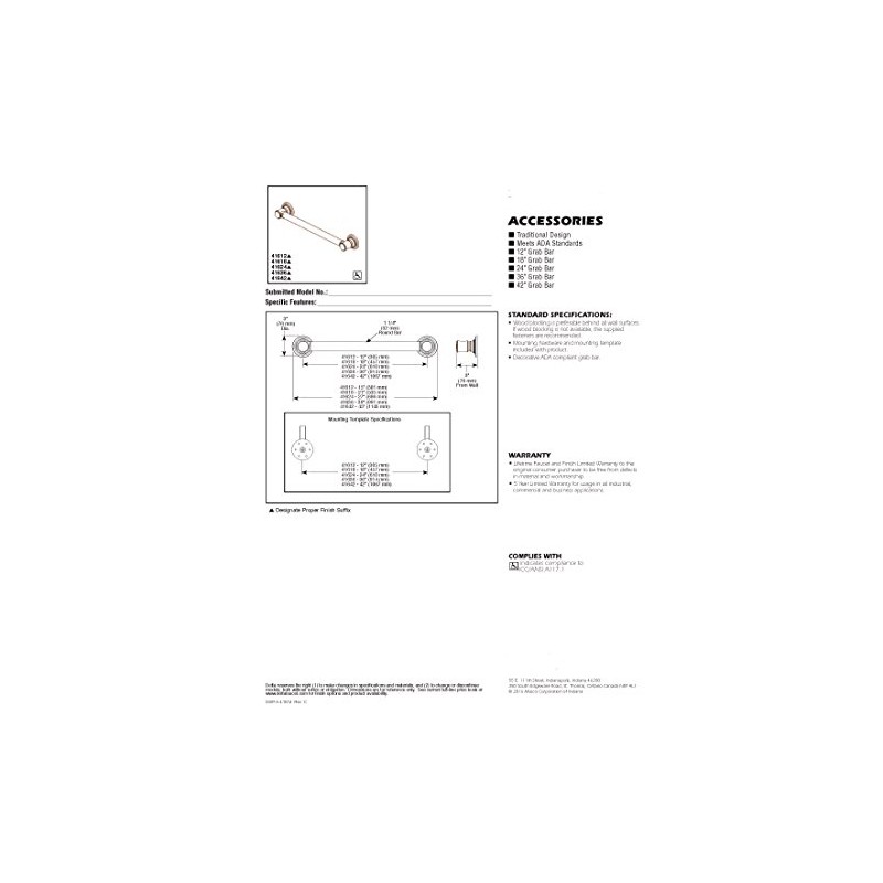 Delta Faucet 41612, Polished Chrome, 12 Inch