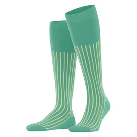 FALKE Men's Shadow M Kh Cotton Long Patterned Knee Socks, Turquoise Ocean Green 7506, 41 - 42