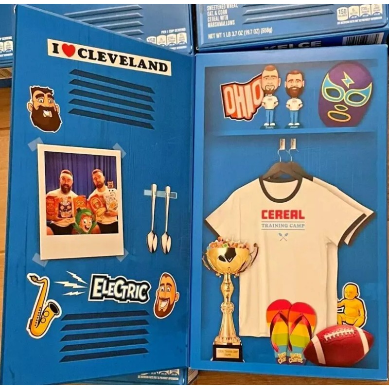 General Mills Kelce Mix Breakfast Cereal, Training Camp Locker Edition