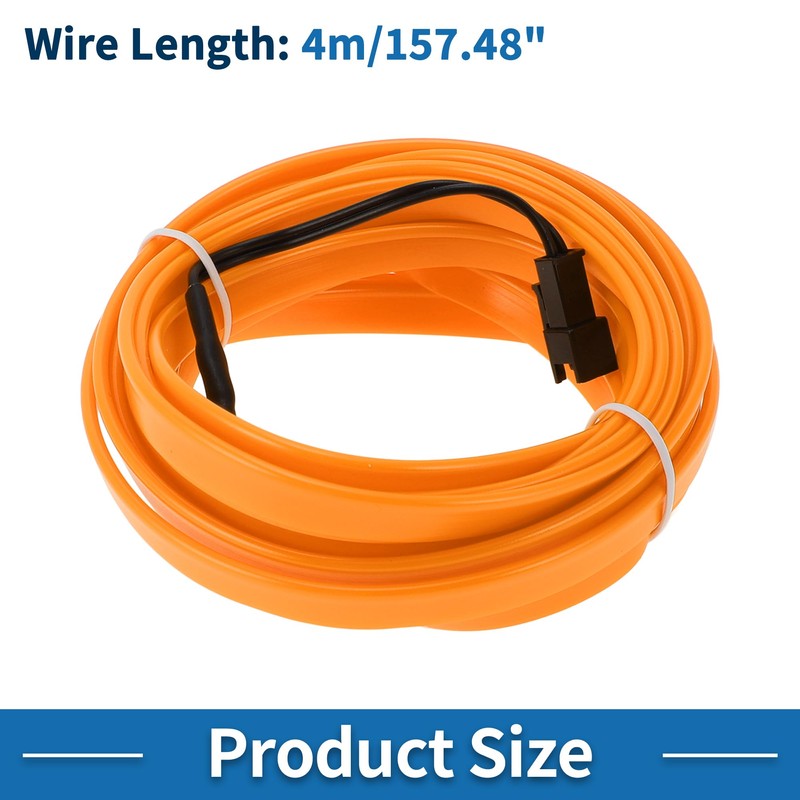 A ABSOPRO 4m EL Wire Cable LED Glow String Light