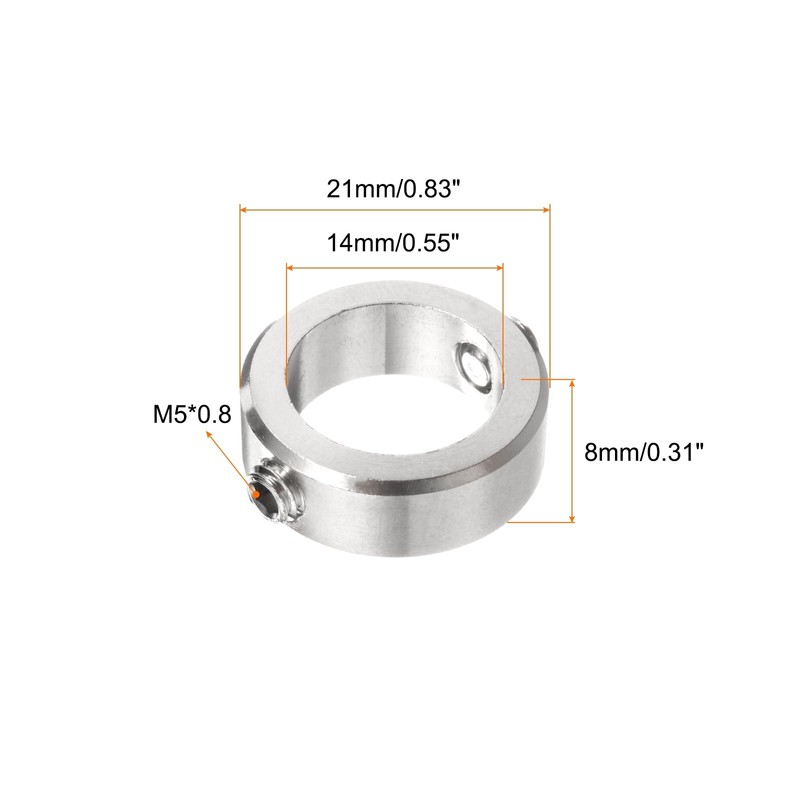 sourcing map 2pcs 14mm Drill Stop Collar Set Depth Stop,