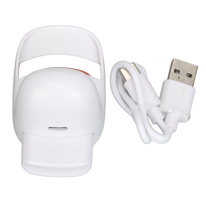 Heated Eyelash Curler Portable Compact Quick Curling USB Rechargeable Eye