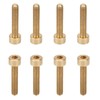 50Pcs Cap Hex Socket Screw Copper Fastener Hardware Tools Industrial