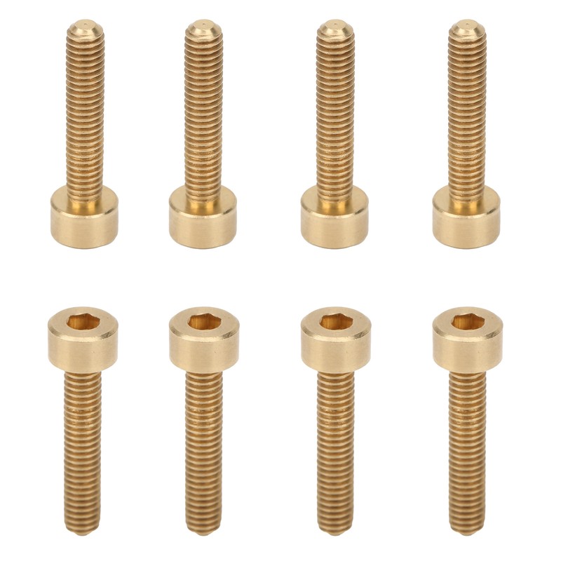 50Pcs Cap Hex Socket Screw Copper Fastener Hardware Tools Industrial