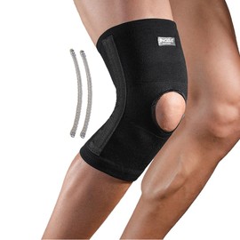 Rodilleras Deportivas de Compresión, Rodillera Ortopedica con Estabilizadores Laterales, Rodilleras de Soporte para Gym, Basquetbol, Voleibol, Correr,