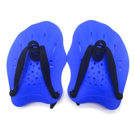 Keenso Paleta de Mano, Palas de Entrenamiento de Natación Antideslizantes Resistentes, Aletas de Mano para Asistente de Natación para Adolescentes Principiantes (Azul)