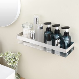 KES Bathroom Shower Shelf Stainless Steel Bath Shelf Basket Caddy Square Modern Style Rustproof Wall Mounted Brushed Finish, BSC205S40A-2