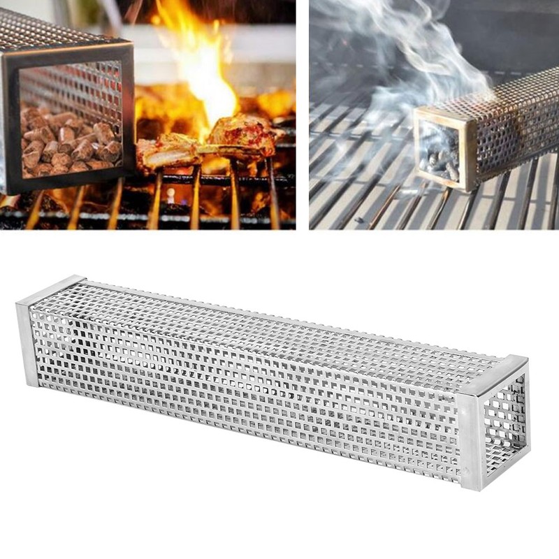12in 304 Stainless Steel BBQ Smoker Tube Barbecue Accessory for