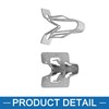 A ABSOPRO Auto Silver Tone Metal Zipper Retainer Dashboard Trim