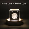 LIBFITH Wooden LED Lights Display Base for Laser Crystal Glass