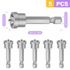ZeriLion 5Pcs Magnetic Drywall Screw Setter Bit Set - 50mm