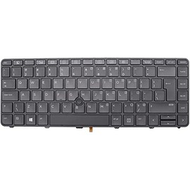 Backlit US Replace Keyboard for HP Probook 640 G2 / 640 G3 / 645 G2 / 645 G3 / 430 G4 / 440 G4 Laptop with Pointer
