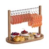 Bacon Display Rack-Acacia Bacon Clothesline Serving Tray-Bacon Hanger-Exquisite Bacon Serving