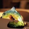 Animal Table Lamp Retro USB Plug in Decorative Resin Dolphin