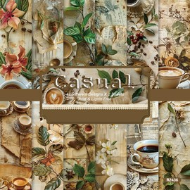 Scrapbook Paper 6X6, Card Making Supplies, Single-Sided Cardstock Paper Pads, Decorative Craft Paper, Old Newspaper Pattern Paper Pack, Decopodge Papers, Scrapbooking junk journal Supplies-24 Sheets