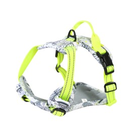 Maychan No PULL Nature Walk Harness NO PULL HARNESS Dog Harness (M, White x Leaf)