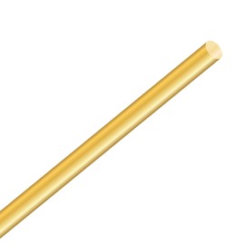 LAVMHAB Brass Rod 8 mm x 300 mm, Brass Solid Round Rod for DIY Crafts (Pack of 1)
