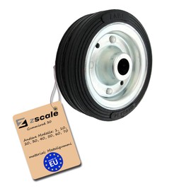 ZAB (Code: 30) S Wheel with Rubber Tyre Diameter 140 mm Rubber Wheels Rubber Wheel Industrial