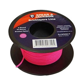Spear & Jackson Nylon Bricklayers Line, 50 Meter Length, Fluorocent Pink