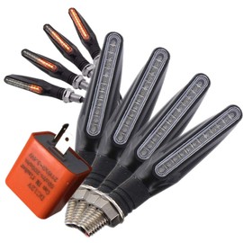 Discover Winds Motorcycle Flowing LED Sequential Turn Signal, 4-Piece LED Relay Set