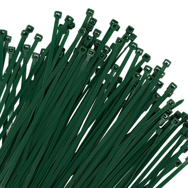 OUPENG 200PCS Nylon Zip Ties - 8 Inch Green,Multi-Purpose Self