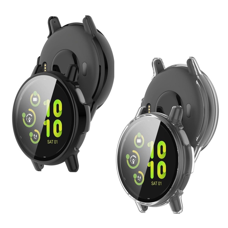 MEMELOKA Case for Garmin Vivoactive 5 with Screen Protector, Pack