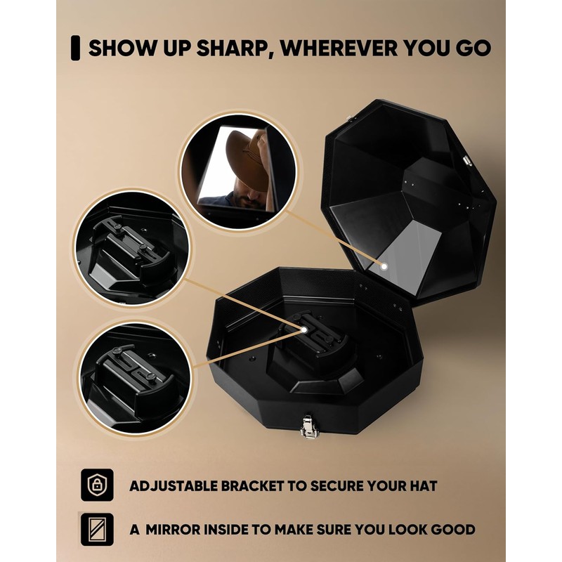 Cowboy Hat Box for Travel – Cowboy Hat Travel Case