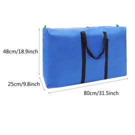 Smavles Oxford Storage Bag 3 Pieces Organizer Bags Storage Bags Double Zip Extra Large Heavy Duty,Moving Bags Moisture Proof,Ideal For Bedding, Duvets, Pillows, Clothes, Moving Home or Travel