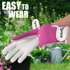 Dvox Leather Gardening Gloves, Heavy Duty Thorn Proof Work Gloves