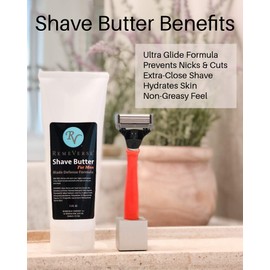 Shave Butter for Men by RemeVerse. Shaving Butter That Fights Nicks, Cuts, Ingrown Hairs, And Razor Burn (7.5 ounces)