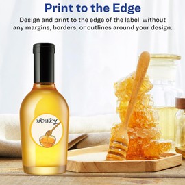 Bleidruck Glossy White Round Labels, 2 Inch Diameter, 120 Count, Waterproof, Inkjet & Laser Compatible, Multi-Purpose Labels