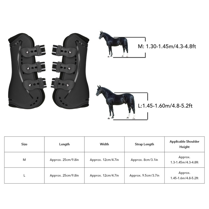 Horse Front Leg Boots Impact Resistance Shock Absorbing Breathable Horse
