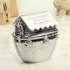 Custom Silver Noahs Ark Money Box - For Birth, Birthday,