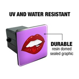 GRAPHICS & MORE Seductive Luscious Bite Biting Lip Tow Trailer Hitch Cover Plug Insert