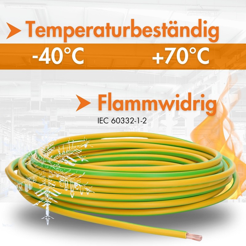 10 m Lapp 4520003 H07V-K 4 mm² Green/Yellow I Ground
