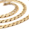 JOYMORE 14K Gold Plated Diamond Cut Miami Mens Cuban Link