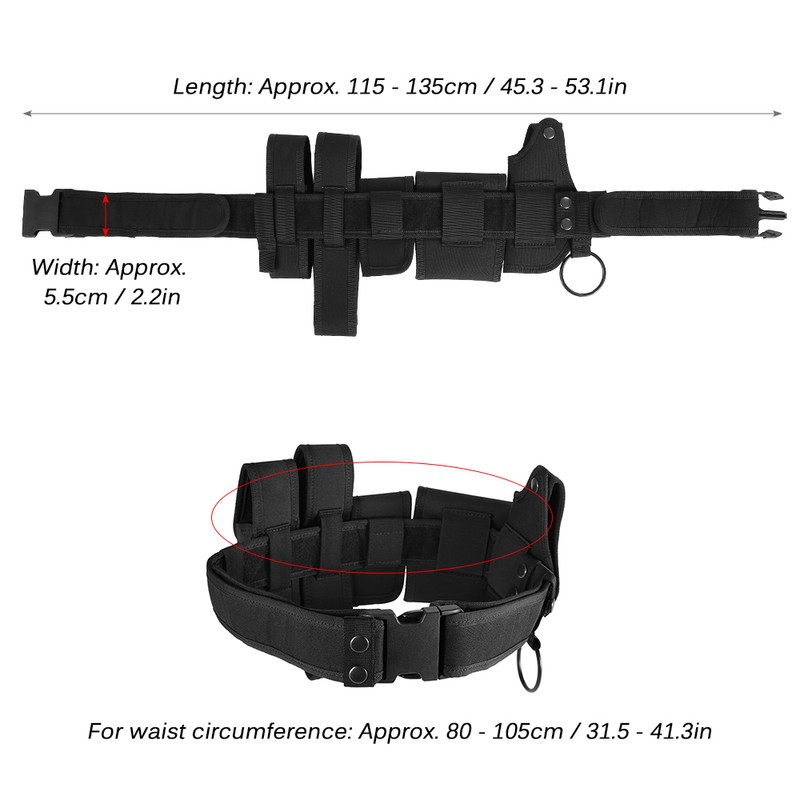 Outdoor Tactical Belt Law Enforcement Modular Equipment Police Security Military