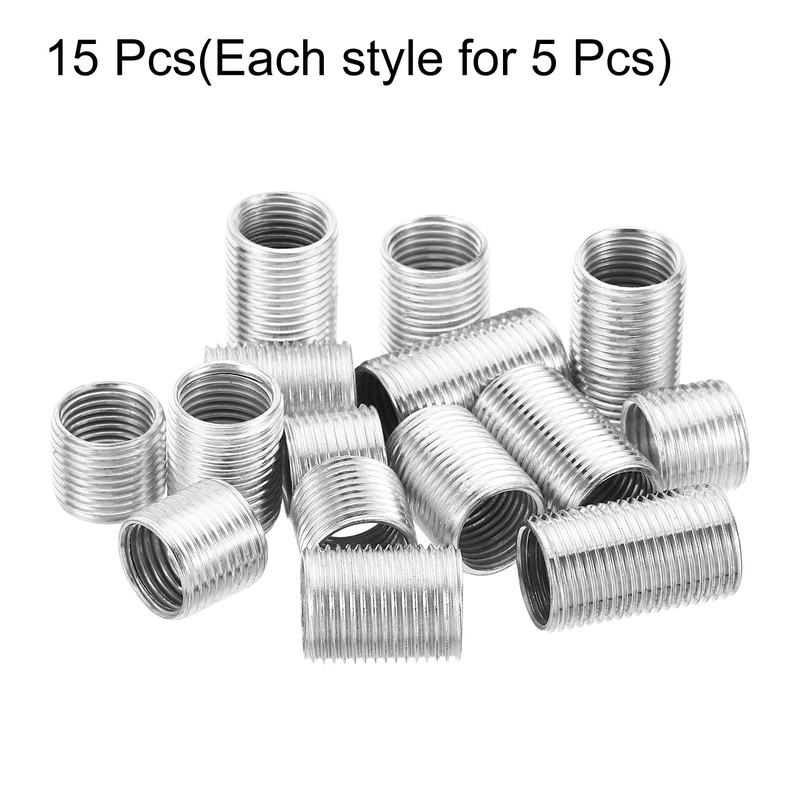 PATIKIL 1 Set M12-M10 Screw Adapter Sleeve Reducing Nuts 10/15/20mm