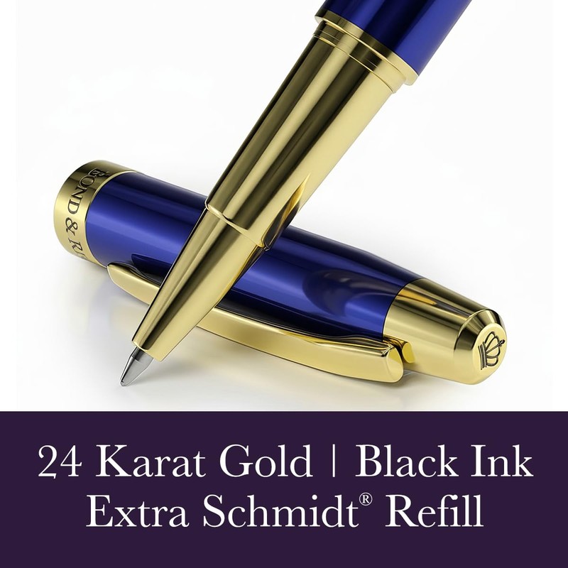 Bond & Regent Royal Blue & 24 Karat Gold -