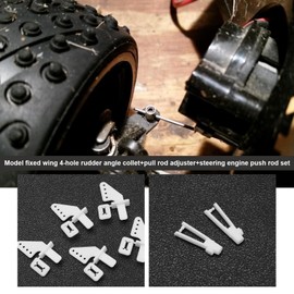 The Lord of the Tools 15Pcs Fixed Wing Airplane Control Horn Kit 1.2 X 200mm Pushrod 1.3mm Pushrods Connector Control Horn Accessories for RC Model Airplanes RC Helicopter