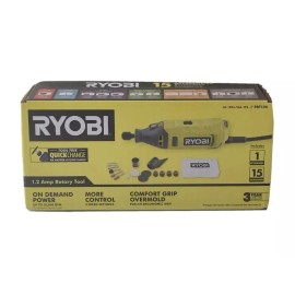 RYOBI RRT100 1.2 Amp Rotary Tool With 1 Attachment / 15 Accessories