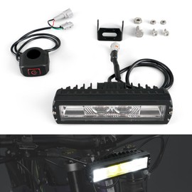 NICECNC Headlight Kit Front Headlamp Bright Lamp Compatible with Sur Ron Light Bee X/S/L1E Compatible with Segway X160/ X260 Plug N Play Light Bar Headlight with Switch See Fitment