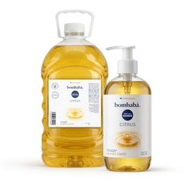Jabón Líquido Manos Premium Bombabá Kit 4.5 Lt Con Dosificador - Fórmula Suave Para Lavado Frecuente - Para Baño, Cocina, Oficina y Negocio - Aroma Ci