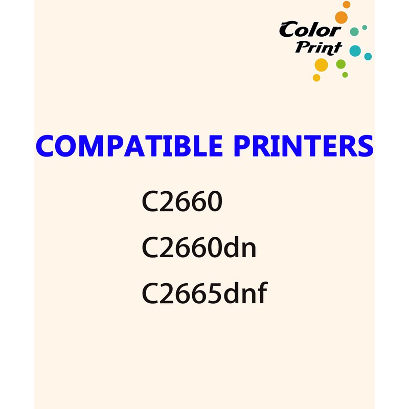 Colorprint Compatible 2660 Toner Cartridge Replacement for Dell C2660 2660dn