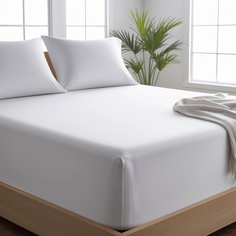 200 Thread Count 100% Egyptian Cotton Fitted Sheet - Extra