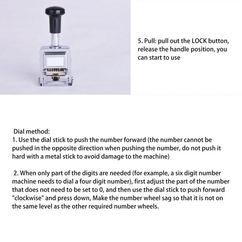 Automatic Numbering Machine Zinc Alloy Easy Operation Clear Inking Self