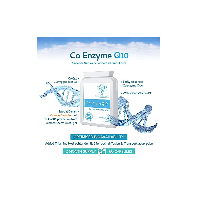 Co Enzyme Q10 CoQ10 300mg 60 Capsules - Superior Naturally