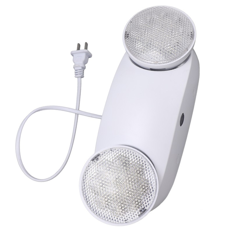 LED Emergency Light Two Head Adjustable Commercial Emergency Lighting Fixtures